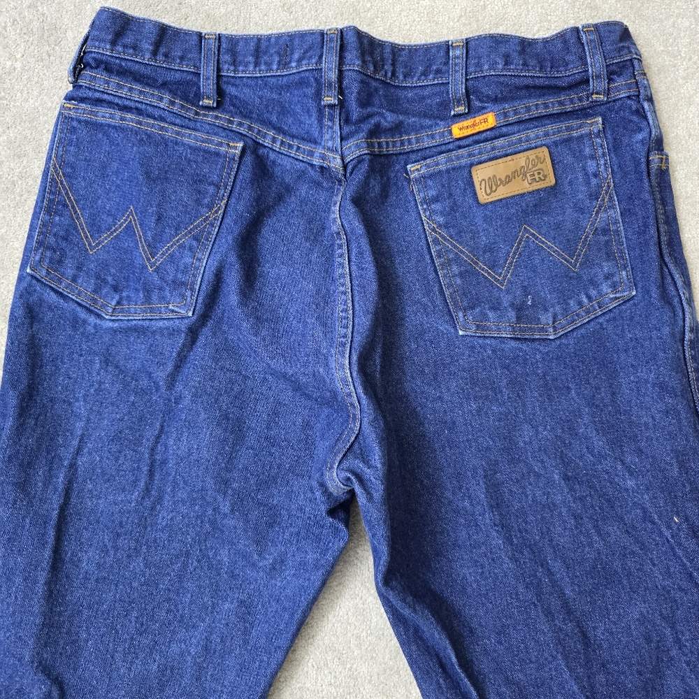 Wranger FR 13 Original Blue Jeans MENS Size 38/32 - Picture 3 of 6